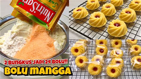 2 Bungkus Jadi 24 Bolu Resep BOLU MANGGA Nutrisari YouTube