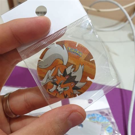 Jual Pokemon Coin Tazos Chiki Balls Lycanroc Shopee Indonesia