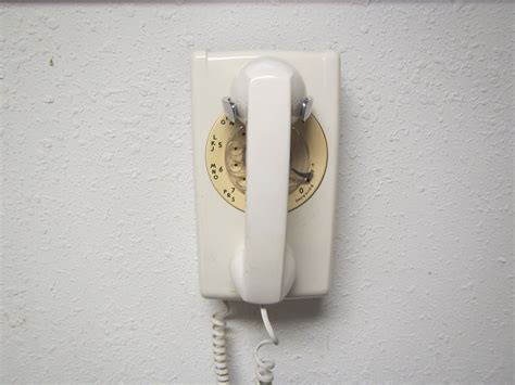 Bell Systems White Wall Phone Rotary Phone Wall Phone Etsy Wall