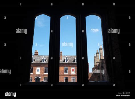 Hereford Cathedral School as seen from Hereford Cathedral UK Stock ...