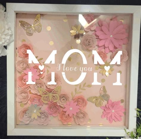 Shadow Box For Mom Mothers Day T For Mom T For Etsy