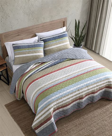 Eddie Bauer Ladder Stripe Reversible 2 Piece Twin Quilt Set Macys