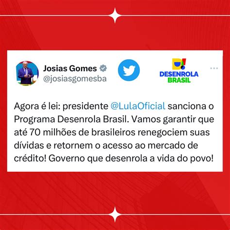 Agora é Lei Presidente Lula Sanciona O Programa Desenrola Brasil