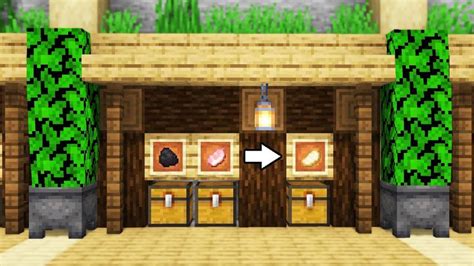 Minecraft Hidden Super Smelter Tutorial Cute Minecraft Houses