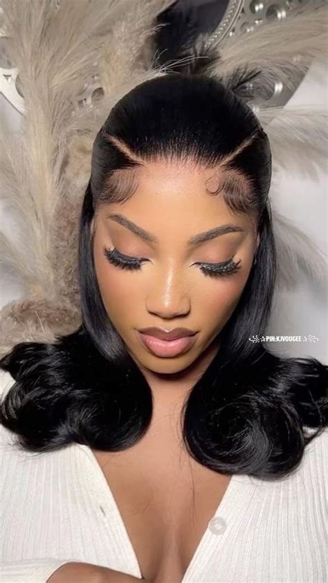 Pin Kjvougee Front Lace Wigs Human Hair Hair Styles Pretty