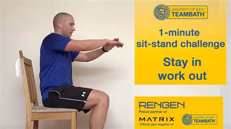 Home Workout 1 Minute Sit Stand Challenge YouTube