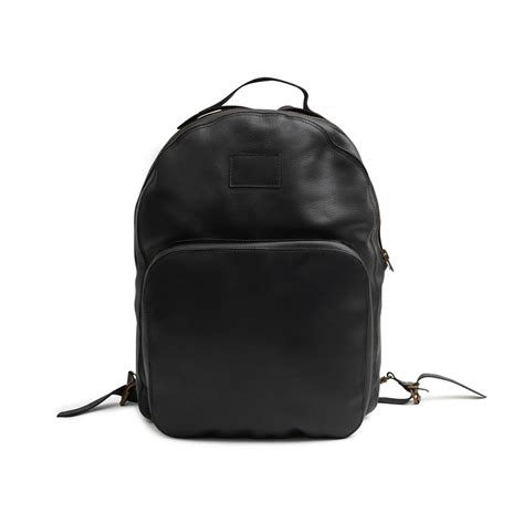 Genuine Black Leather Backpack | Leather Laptop Backpack