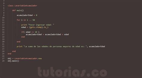 POO Ruby La Variable Acumulador Tutorias Co