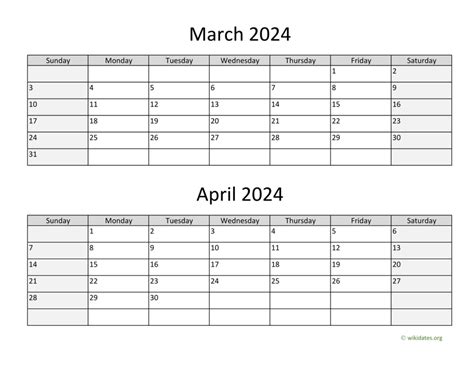 Printable Calendar April 2024 To March 2025 Calendars 2025