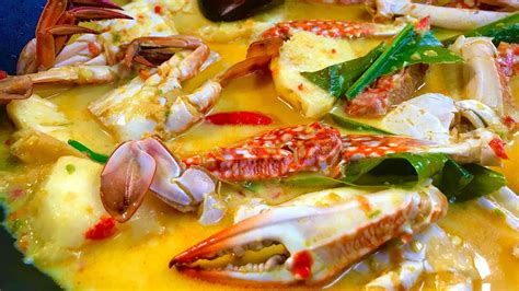 Crab In Spicy Coconut Gravy EASY RECIPE RESIPI Ketam Masak Lemak Cili