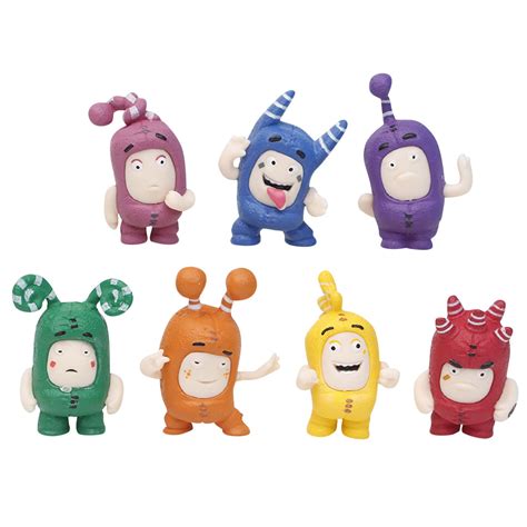 KEVCHE 7PCS Oddbods Action Figures Toys, Arthas Menethil Oddbods Action ...