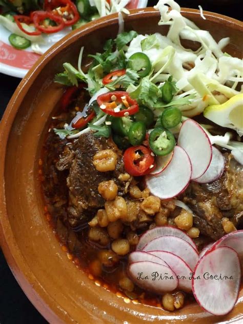 Red Chile Beef Pozole Pozole Rojo De Res La Piña En La Cocina