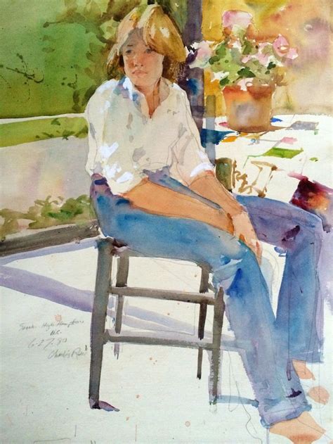 Sarah In North Carolina Watercolor By Charles Reid Painting Charles