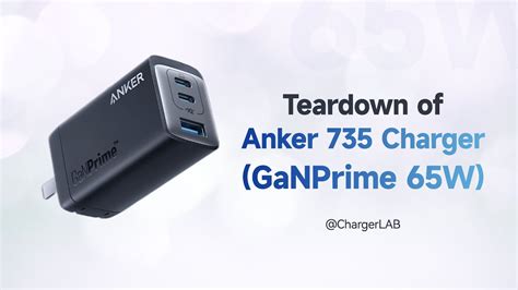 Teardown Of Anker 65W GaN Charger GaNPrime 735 YouTube