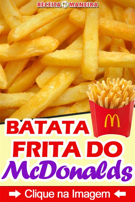 Como Fazer Batata Frita Do McDonalds Receita Maneira Como Fazer