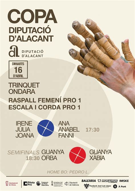 Ondara Seu De La Copa Diputaci Dalacant De Pilota Professional La