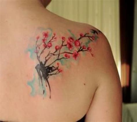 62 Ideas Para Tatuajes De Flor De Cerezo O Flor De Sakura ⋆