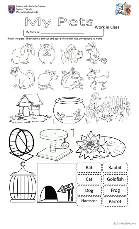 Pets English ESL Worksheets Pdf Doc