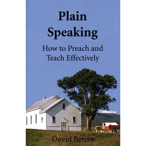 Plain Speaking | CAM Books