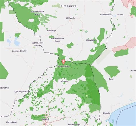 Map of Mapungubwe National Park - Limpopo