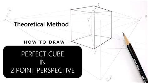 How To Draw A PERFECT CUBE In 2 Point Perspective Theoretical Method