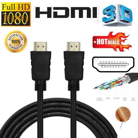 Hdmi To Hdmi Cable V M M M M M M M Black Lazada Co Th