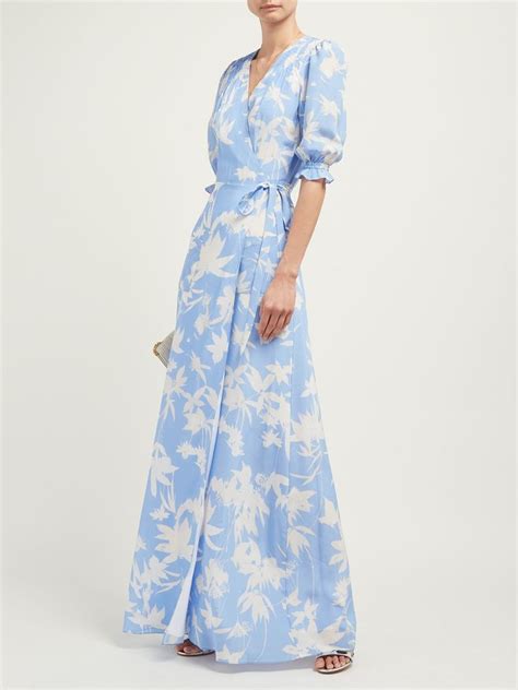 Alisha Floral Print Silk Wrap Dress Beulah MATCHESFASHION US