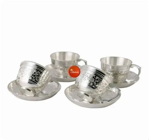 Silver Plated Brass Cup Plate Set At Rs 1980set Brass Bowl Sets In