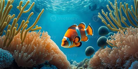 The Beauty of Marine Life, Clownfish in their Natural Habitat. 21938290 ...