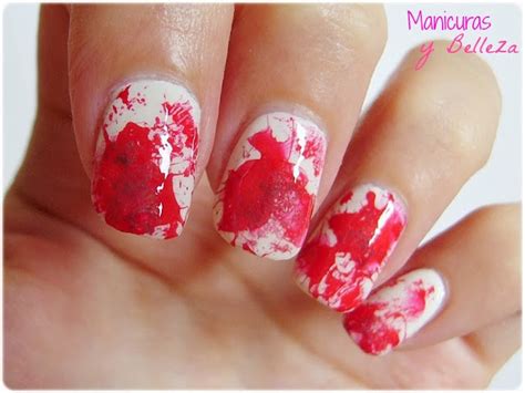 Manicuras Y Belleza Manis De Halloween Nail Art De Vampiros Y Sangre