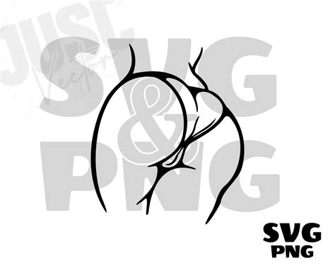 Sexy Ass SVG Female Buttocks SVG Woman S Bum Female Butt Booty Svg