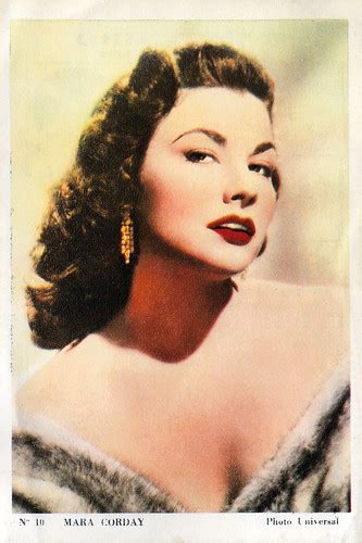 European Film Star Postcards Mara Corday