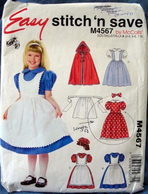 Alice In Wonderland Sewing Pattern Costume Sewing Patterns Simple