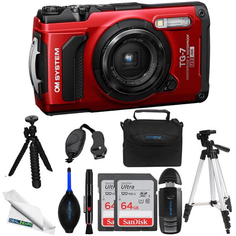 Om System Rugged Tough Tg Hd Video Photo Digital Camera Red