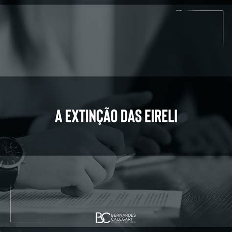 A extinção das EIRELI