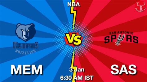 MEM Vs SAS Dream11 Team Prediction Fantasy NBA Tips 03 Jan 2024