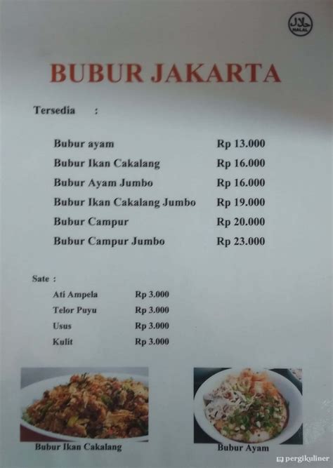 Selalu Diperbarui Menu Bubur Ayam Jakarta Kebon Jeruk