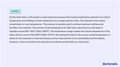 VIDEO solution: 4. What is process annealing and how is it different ...