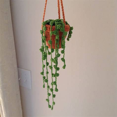 Ravelry String Of Pearls Succulent Hanging Pot Crochet Pattern By Jana