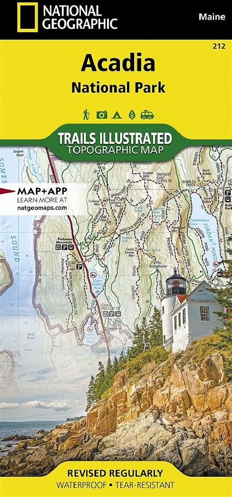 National Geographic Acadia National Park Trail Map Rei Co Op In 2022 National Geographic