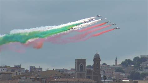 SORVOLO FRECCE TRICOLORI ANCONA 7 AGOSTO 2023 YouTube