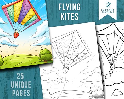 Kite Coloring Book Shades Of Solace