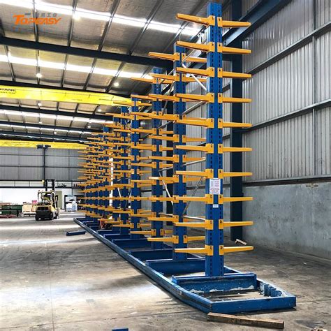 Double Side Heavy Duty Cantilever Racking For Tube Storage Heavy