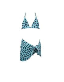 Lentiginni Girls Bikini Pareo Dots Light Blue Maat 40 T M 176 92