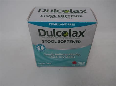 Dulcolax Gentle Relief Stool Softener Laxative Docusate Sodium 100mg