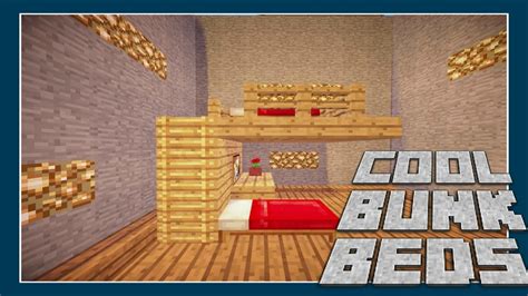 Minecraft Bunk Bed Tutorial Minecraft Creations Youtube