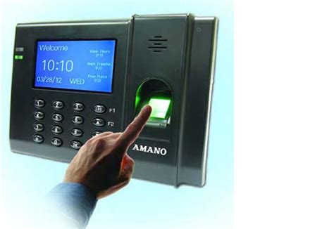 Employee Time Clocks - Amano FPT80 Fingerprint Time Clock System Amano ...