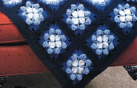 Vintage Crochet Pattern Star Sapphire Afghan Pdf Instant Digital Download Home Decor Throw