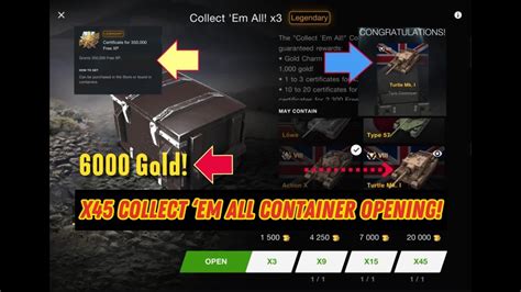 Wot Blitz Crate Opening X45 Collect Em All Container Opening In 4K