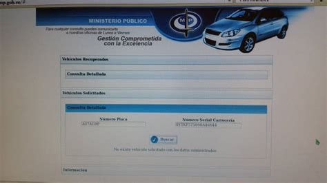 Cómo saber si un carro esta solicitado Consulta de Vehículos